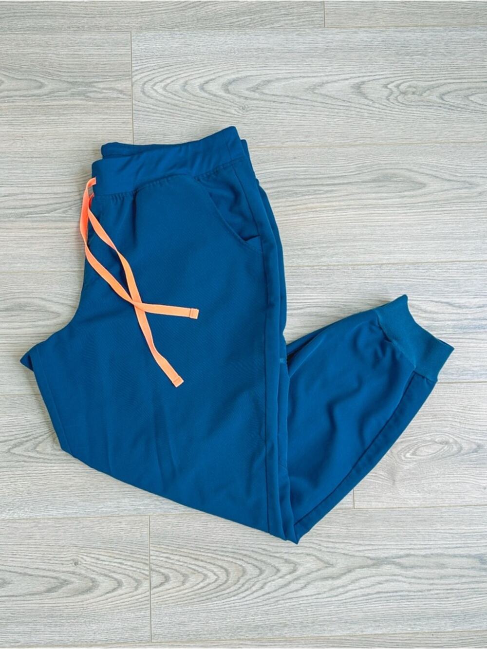 Figs XL Zamora Joggers Scrub Pants Deep Reef Teal Womens